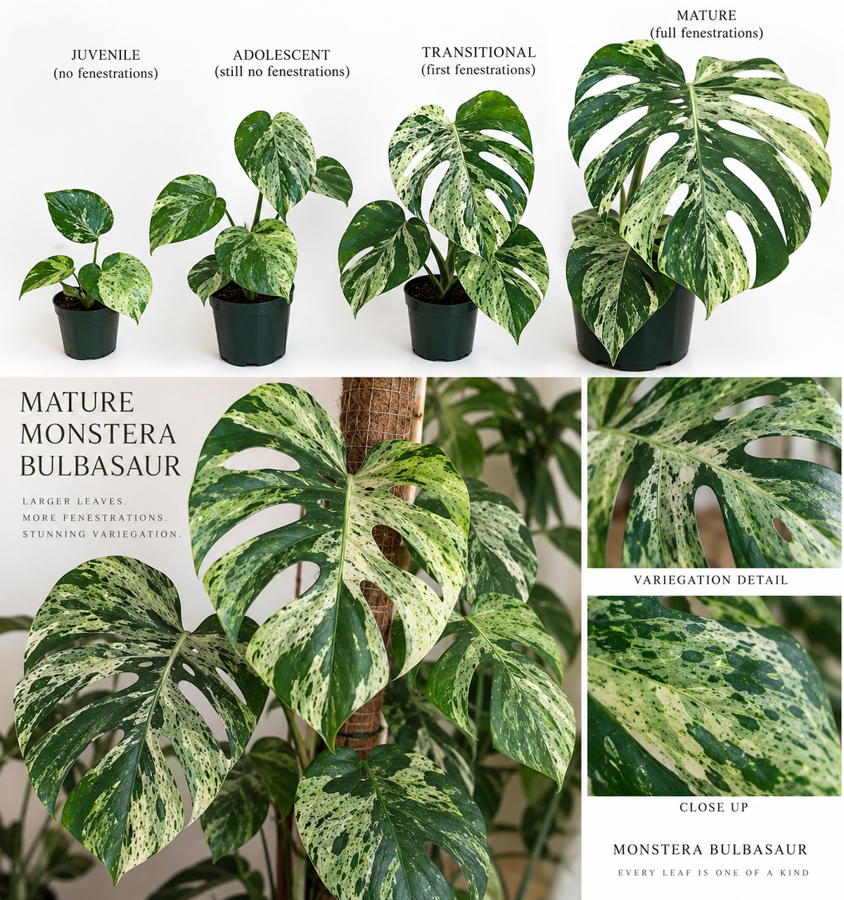 4” Monstera Bulbasaur