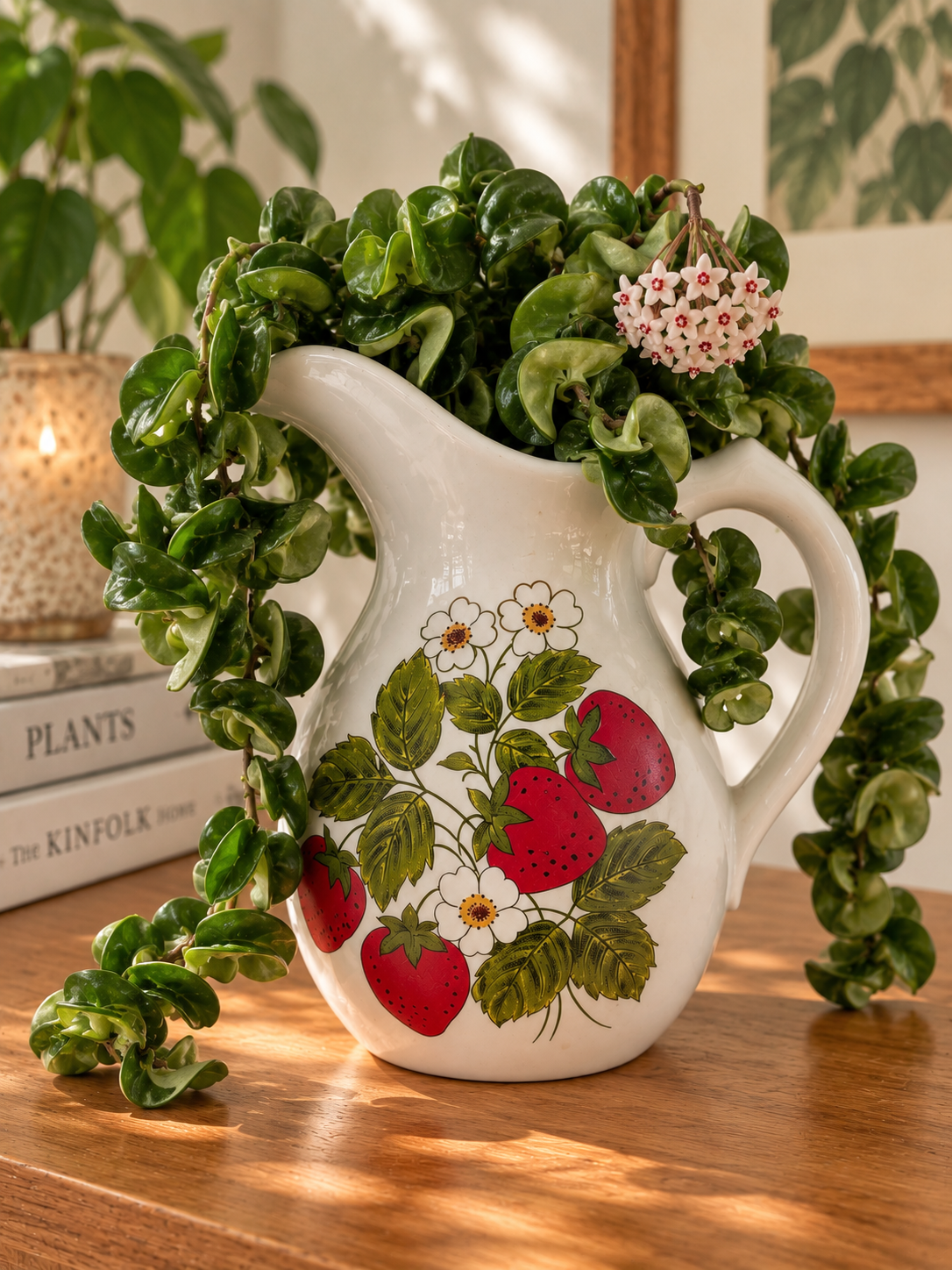 Vintage McCoy Strawberry Pitcher